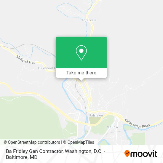 Ba Fridley Gen Contractor map