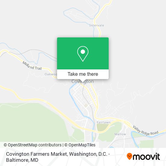 Mapa de Covington Farmers Market