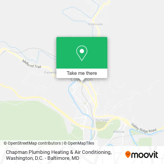 Chapman Plumbing Heating & Air Conditioning map