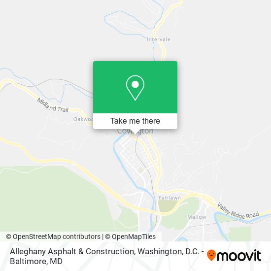 Alleghany Asphalt & Construction map