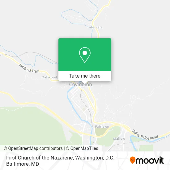 First Church of the Nazarene map