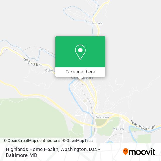 Highlands Home Health map