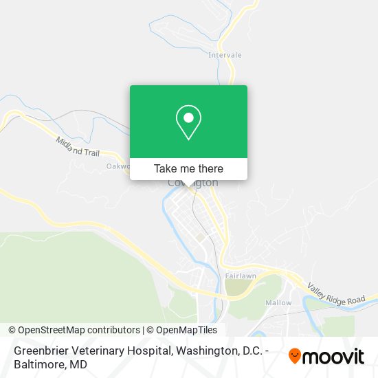 Greenbrier Veterinary Hospital map