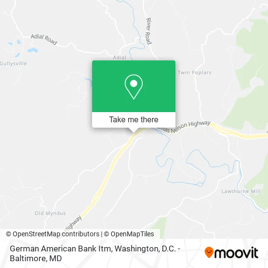 German American Bank Itm map