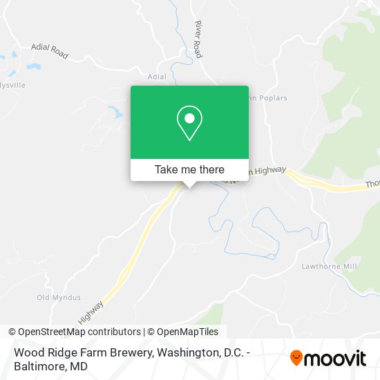 Mapa de Wood Ridge Farm Brewery