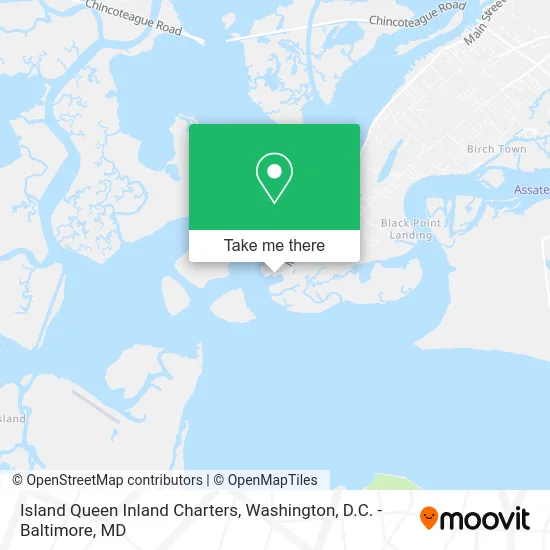 Island Queen Inland Charters map