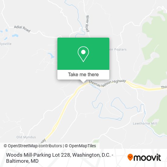 Woods Mill-Parking Lot 228 map
