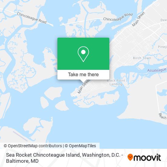 Mapa de Sea Rocket Chincoteague Island