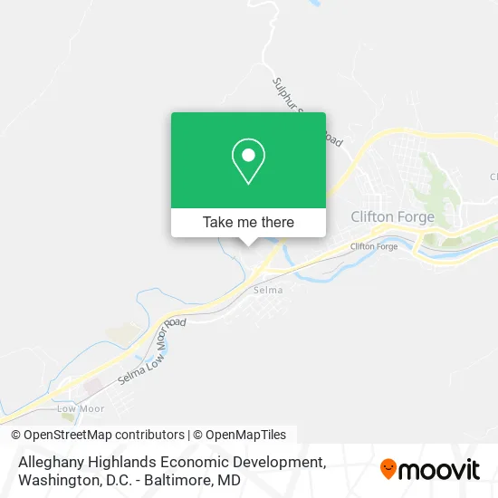 Alleghany Highlands Economic Development map