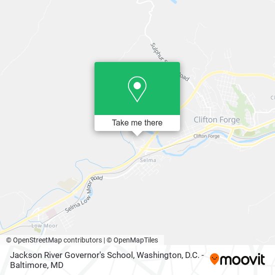 Jackson River Governor's School map