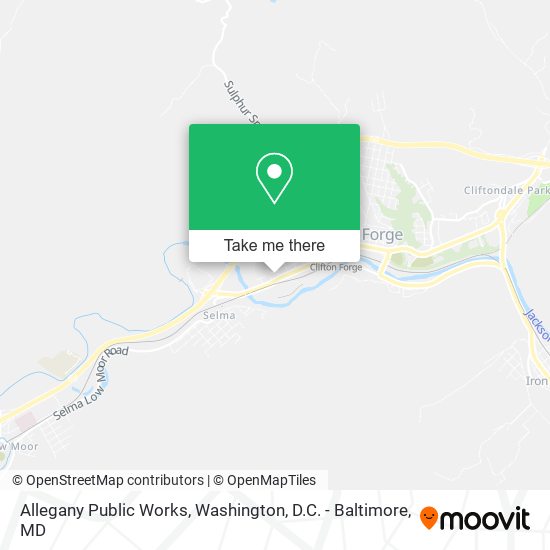Allegany Public Works map