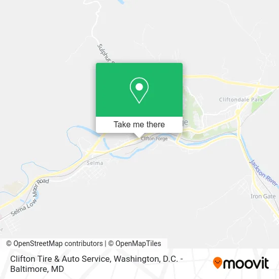 Clifton Tire & Auto Service map