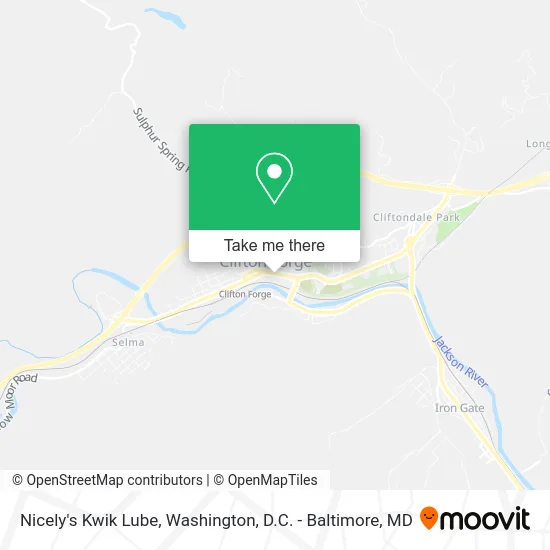 Nicely's Kwik Lube map