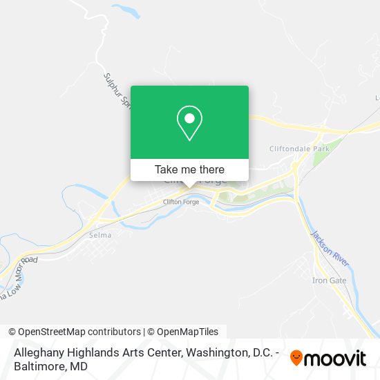 Alleghany Highlands Arts Center map