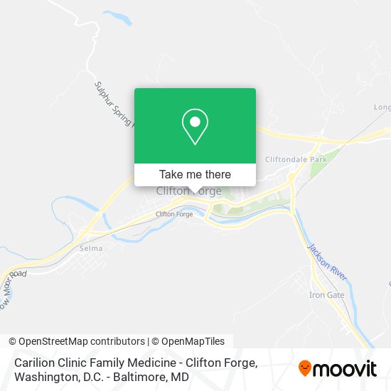 Carilion Clinic Family Medicine - Clifton Forge map