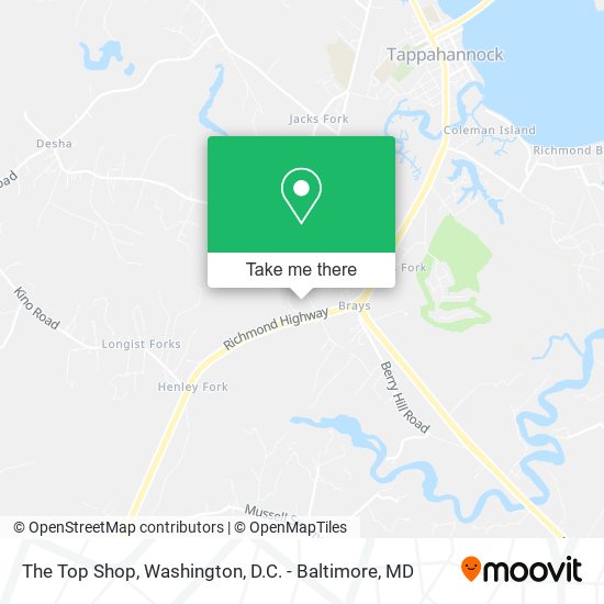 The Top Shop map