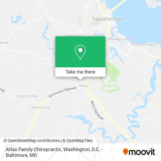Atlas Family Chiropractic map