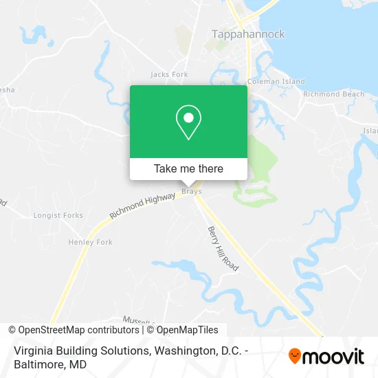 Virginia Building Solutions map