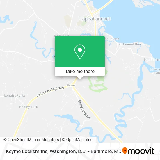 Keyme Locksmiths map