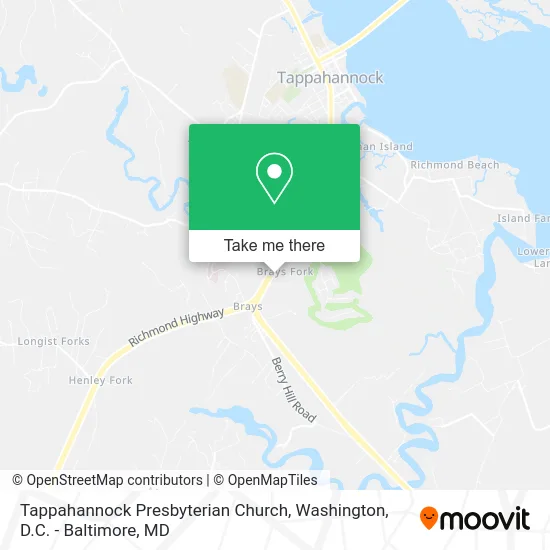 Tappahannock Presbyterian Church map