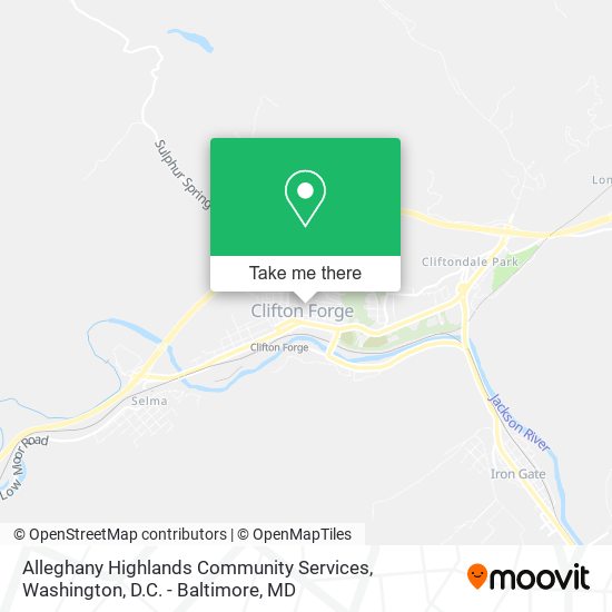 Alleghany Highlands Community Services map