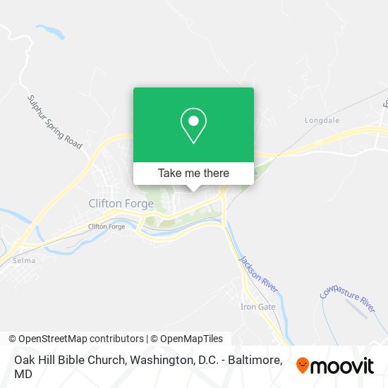 Oak Hill Bible Church map