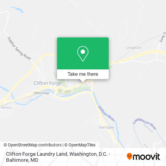 Clifton Forge Laundry Land map