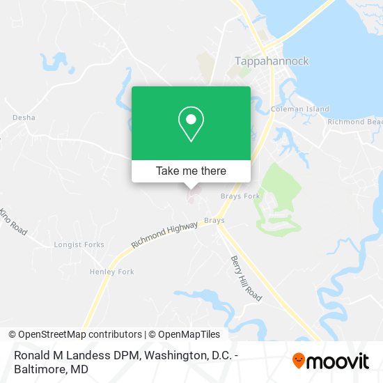 Ronald M Landess DPM map