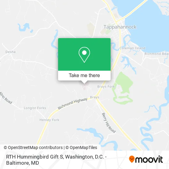 RTH Hummingbird Gift S map