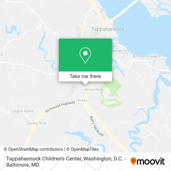 Tappahannock Children's Center map