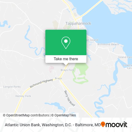 Atlantic Union Bank map