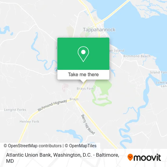 Atlantic Union Bank map