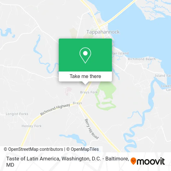 Taste of Latin America map