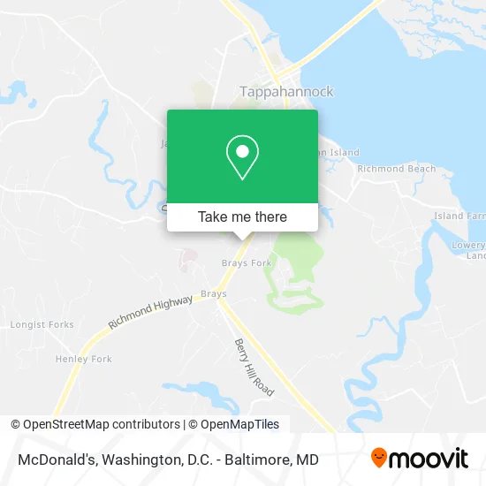 McDonald's map