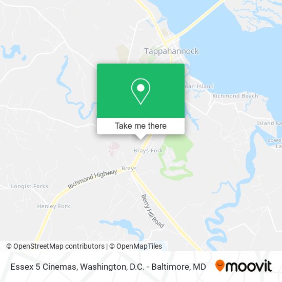 Essex 5 Cinemas map