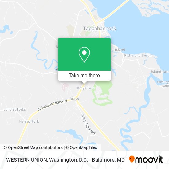 WESTERN UNION map