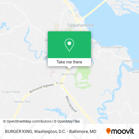 BURGER KING map