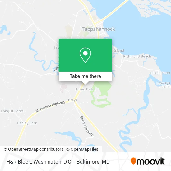 H&R Block map