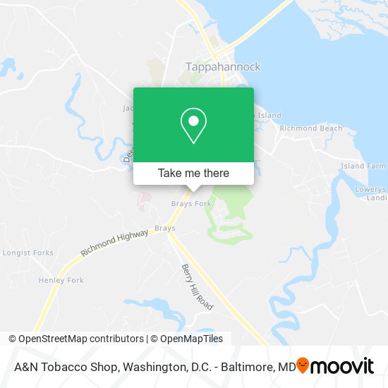 A&N Tobacco Shop map
