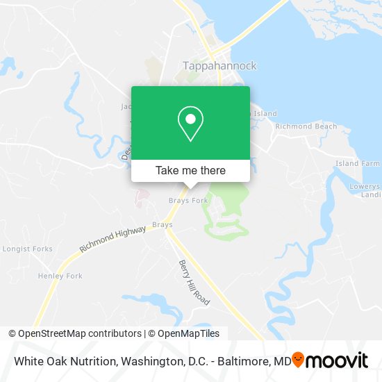 White Oak Nutrition map