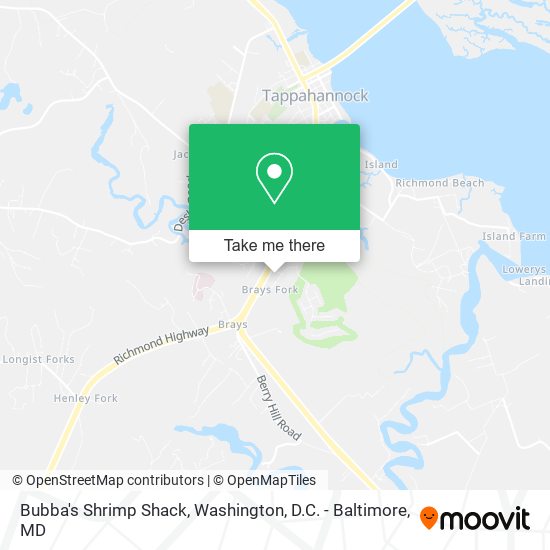 Mapa de Bubba's Shrimp Shack
