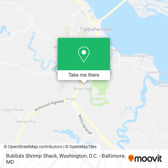 Bubba's Shrimp Shack map