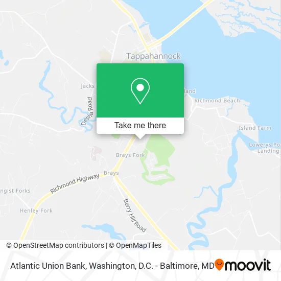 Atlantic Union Bank map