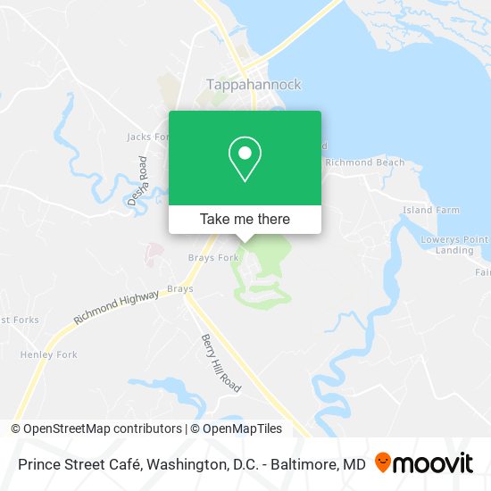 Prince Street Café map