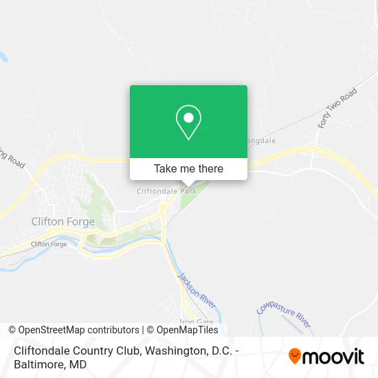 Cliftondale Country Club map