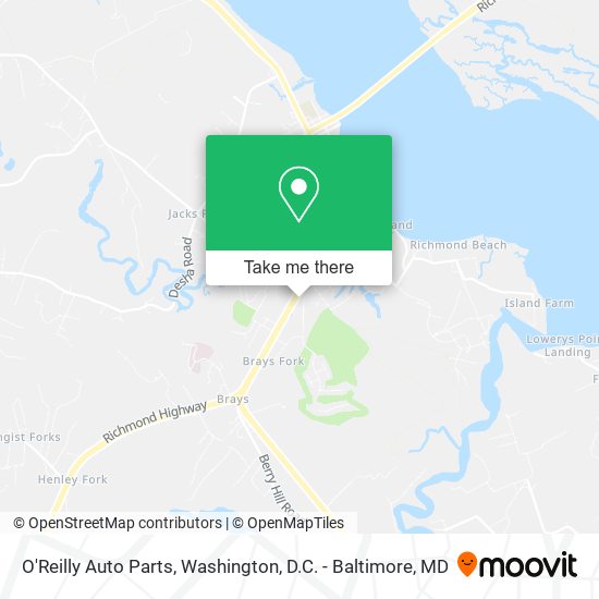 Mapa de O'Reilly Auto Parts