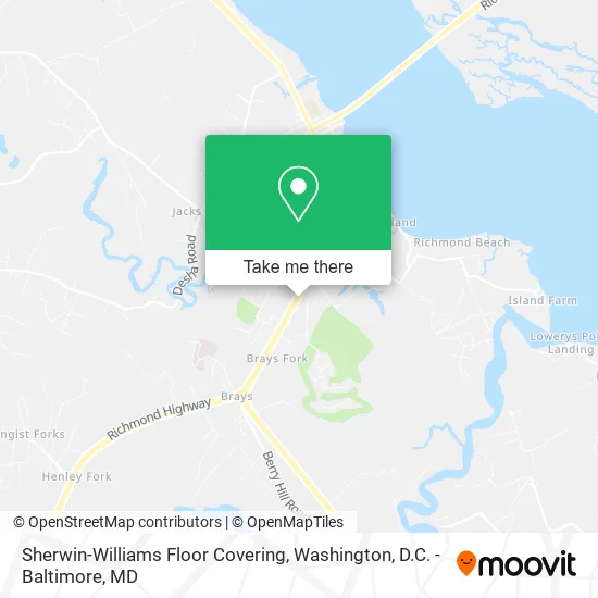 Sherwin-Williams Floor Covering map