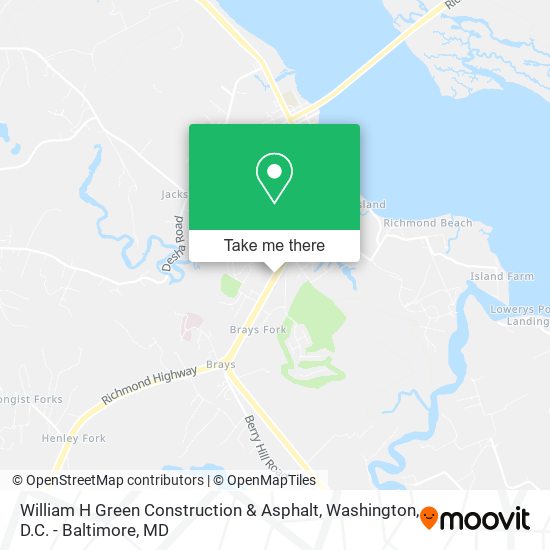 William H Green Construction & Asphalt map