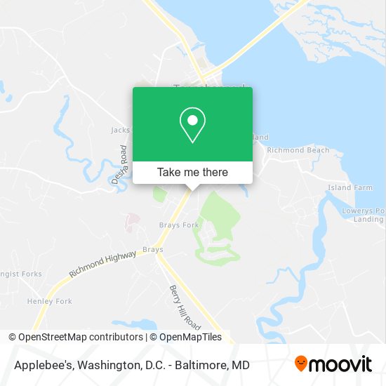 Applebee's map