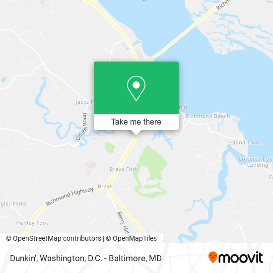 Dunkin' map